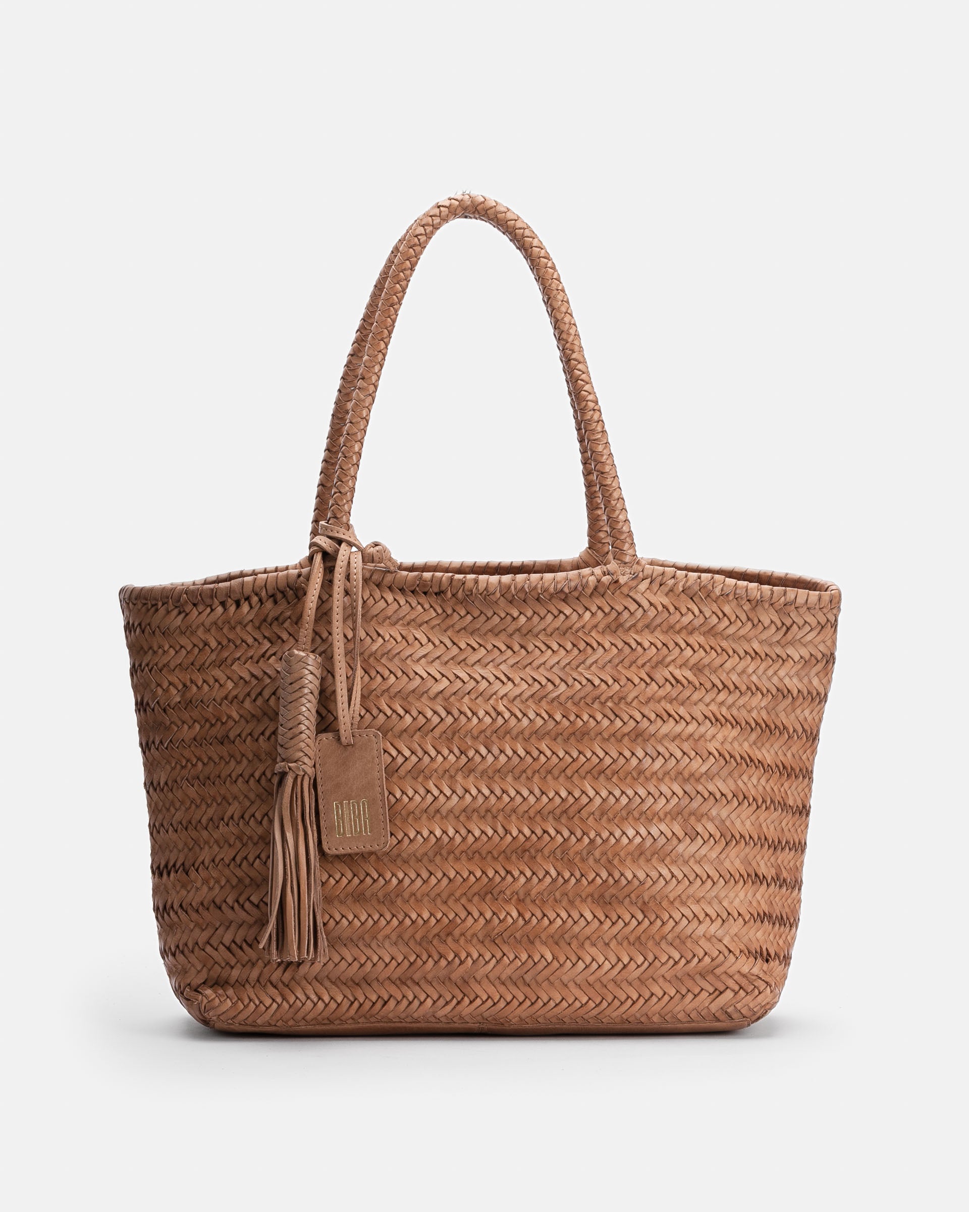 BIBA Perkins Shoulder Bag in Camel - Big Bag NY