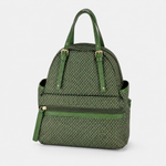 PLINIO Double Handle Mini Backpack with Side Pockets in agave - Big Bag NY