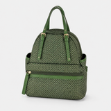 PLINIO Double Handle Mini Backpack with Side Pockets in agave - Big Bag NY
