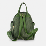 PLINIO Double Handle Mini Backpack with Side Pockets in Agave - Big Bag NY