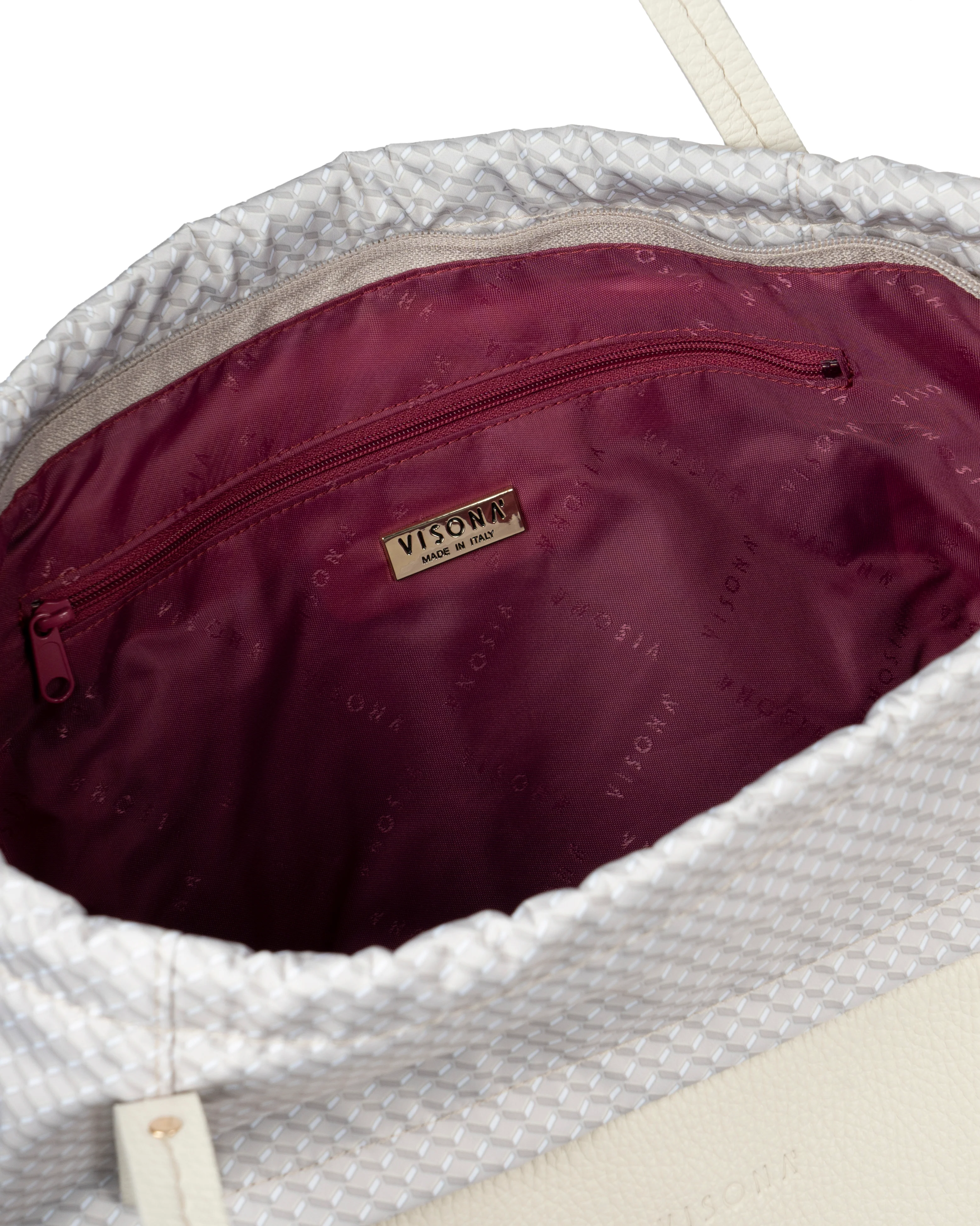 PLINIO Drawstring Large Tote- Greige-Big Bag NY5