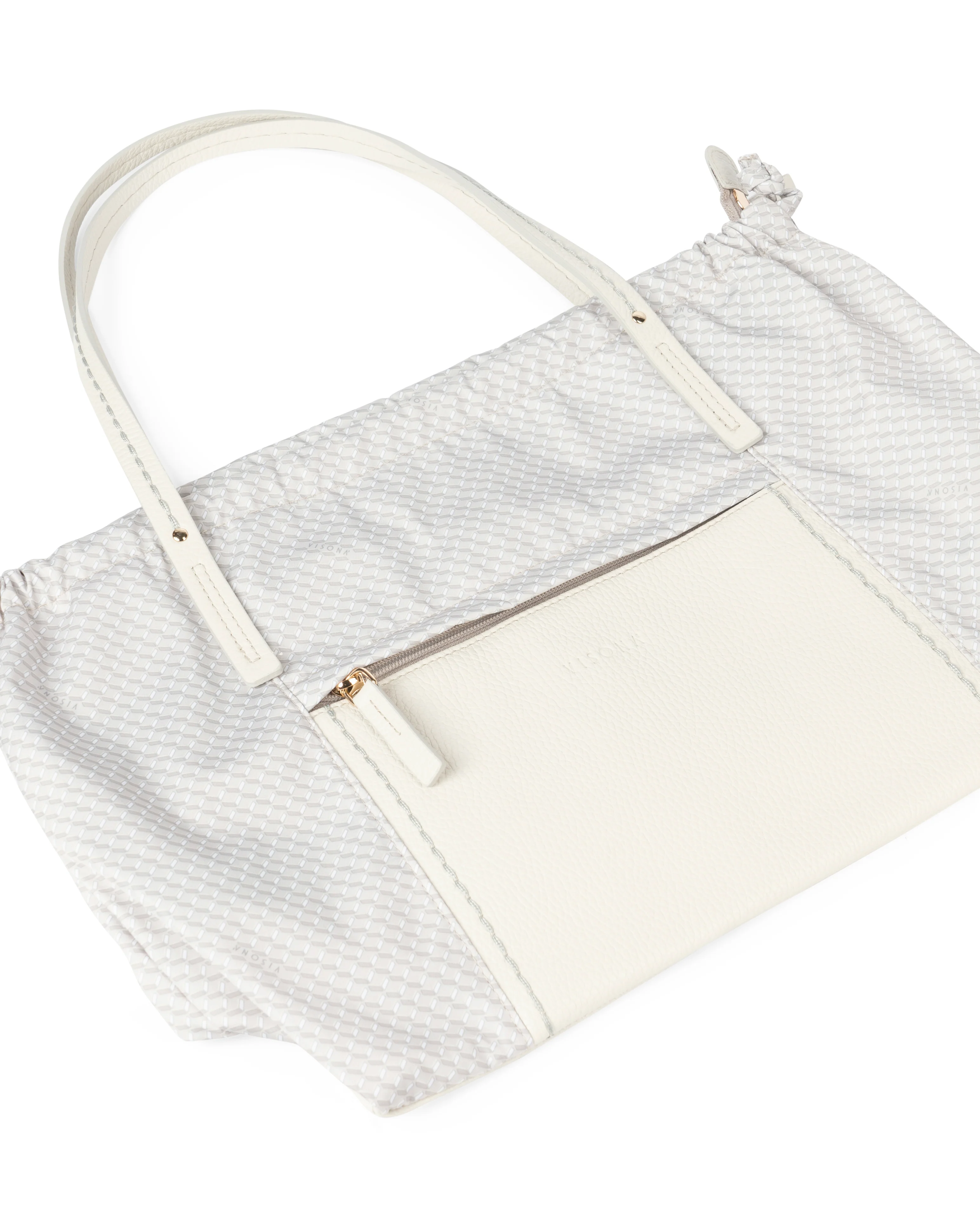 PLINIO Drawstring Large Tote- Greige-Big Bag NY