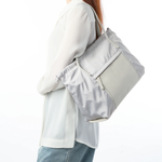 PLINIO Drawstring Large Tote- Greige-Big Bag NY