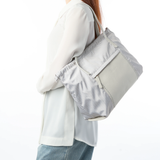 PLINIO Drawstring Large Tote- Greige-Big Bag NY