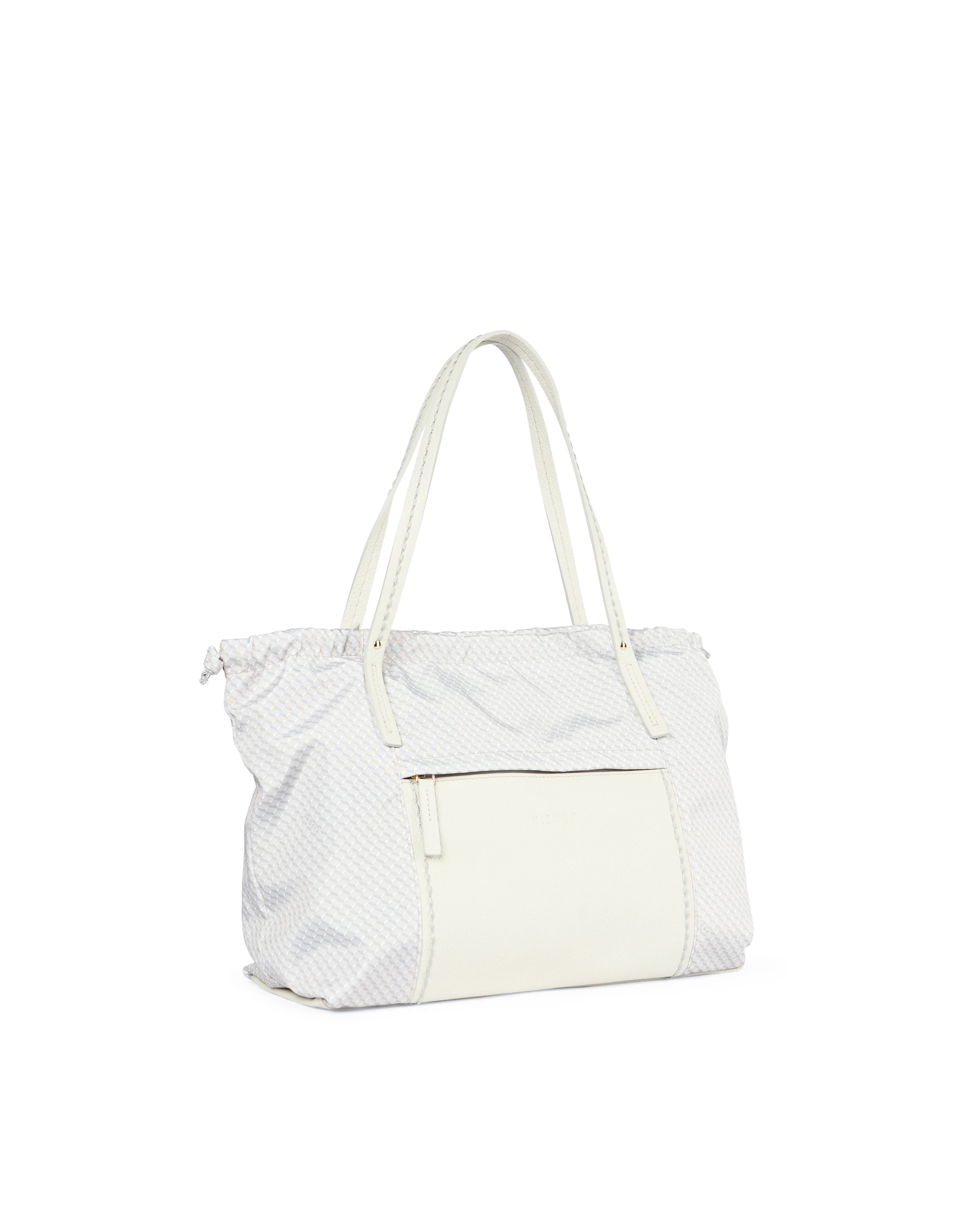 PLINIO Drawstring Large Tote- Greige-Big Bag NY