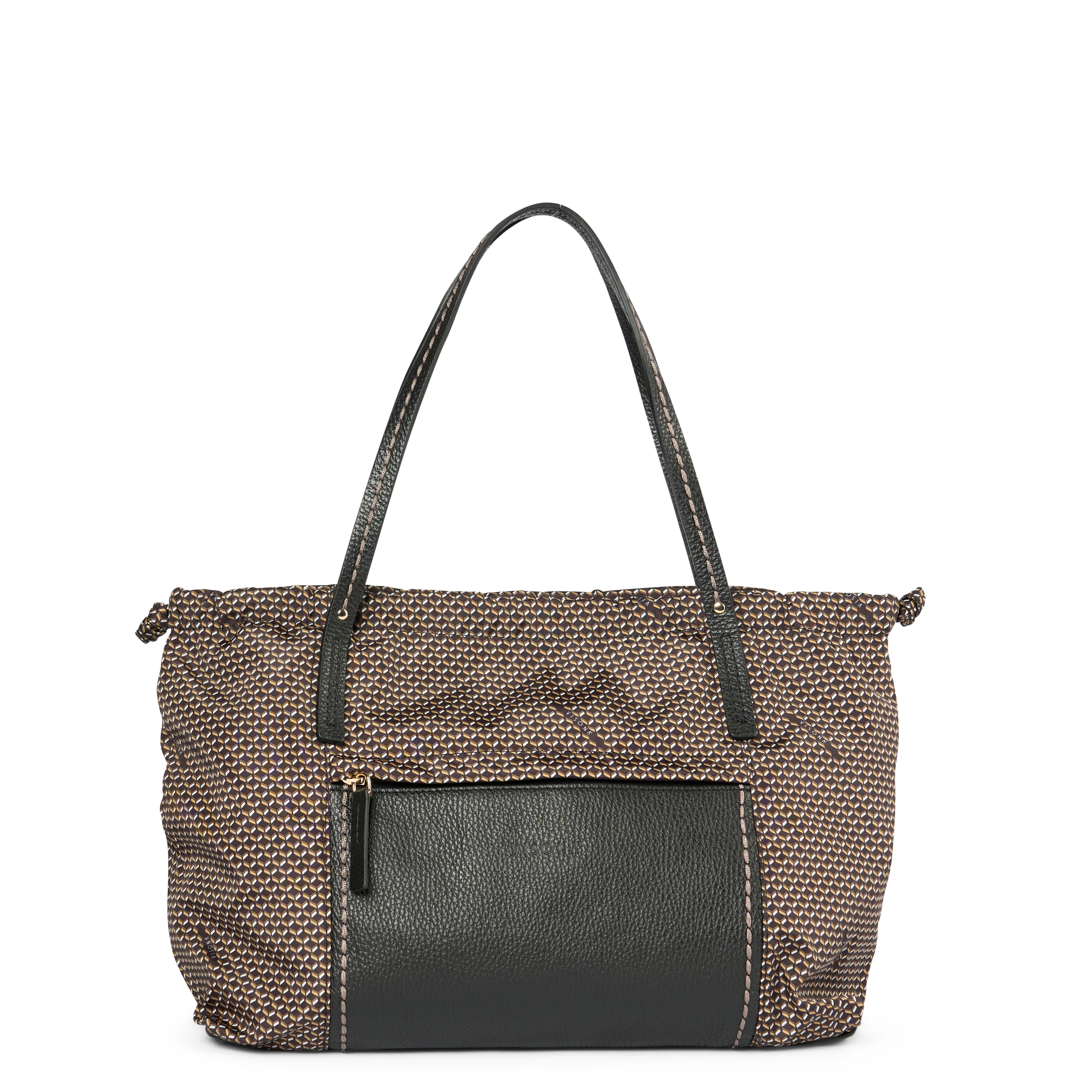 PLINIO Drawstring Large Tote- Nero-Big Bag NY