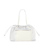 PLINIO Drawstring Large Tote Greige-Big Bag NY