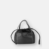 PLINIO Drawstring Small Tote in Asfaltogrey - Big Bag NY