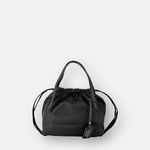 PLINIO Drawstring Small Tote in Asfaltogrey - Big Bag NY