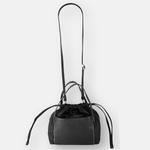 PLINIO Drawstring Small Tote in Asfaltogrey - Big Bag NY