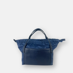 PLINIO Drawstring Small Tote in Notte Blue - Big Bag NY 