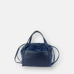 PLINIO Drawstring Small Tote in Notte Blue - Big Bag NY 