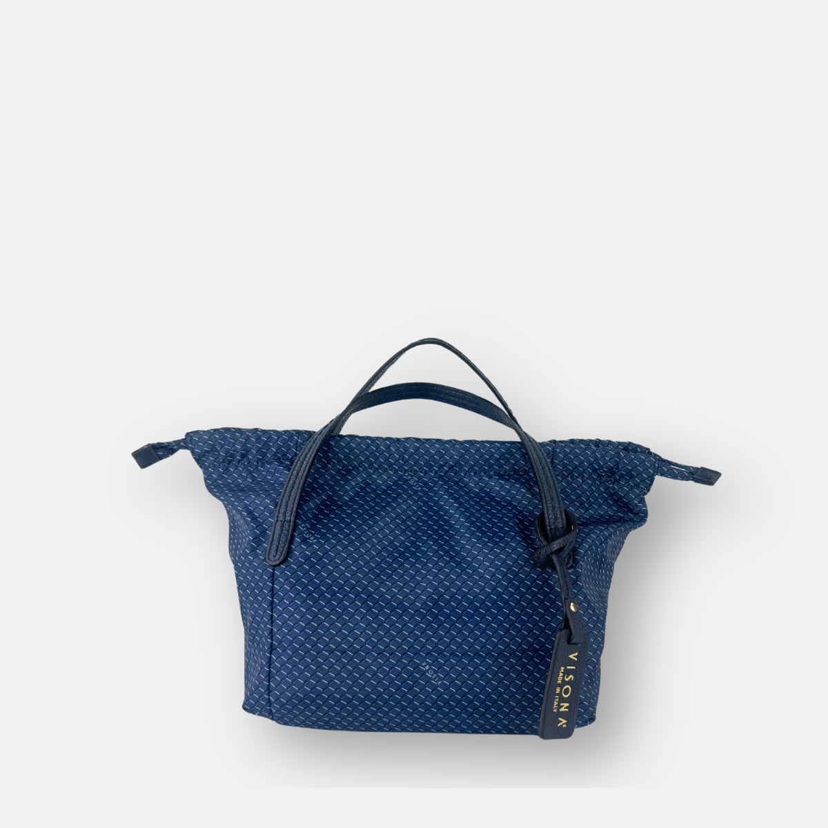 PLINIO Drawstring Small Tote in Notte Blue - Big Bag NY 