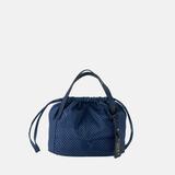PLINIO Drawstring Small Tote in Notte Blue - Big Bag NY 
