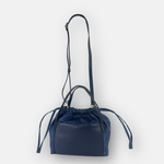 PLINIO Drawstring Small Tote in Notte Blue - Big Bag NY 