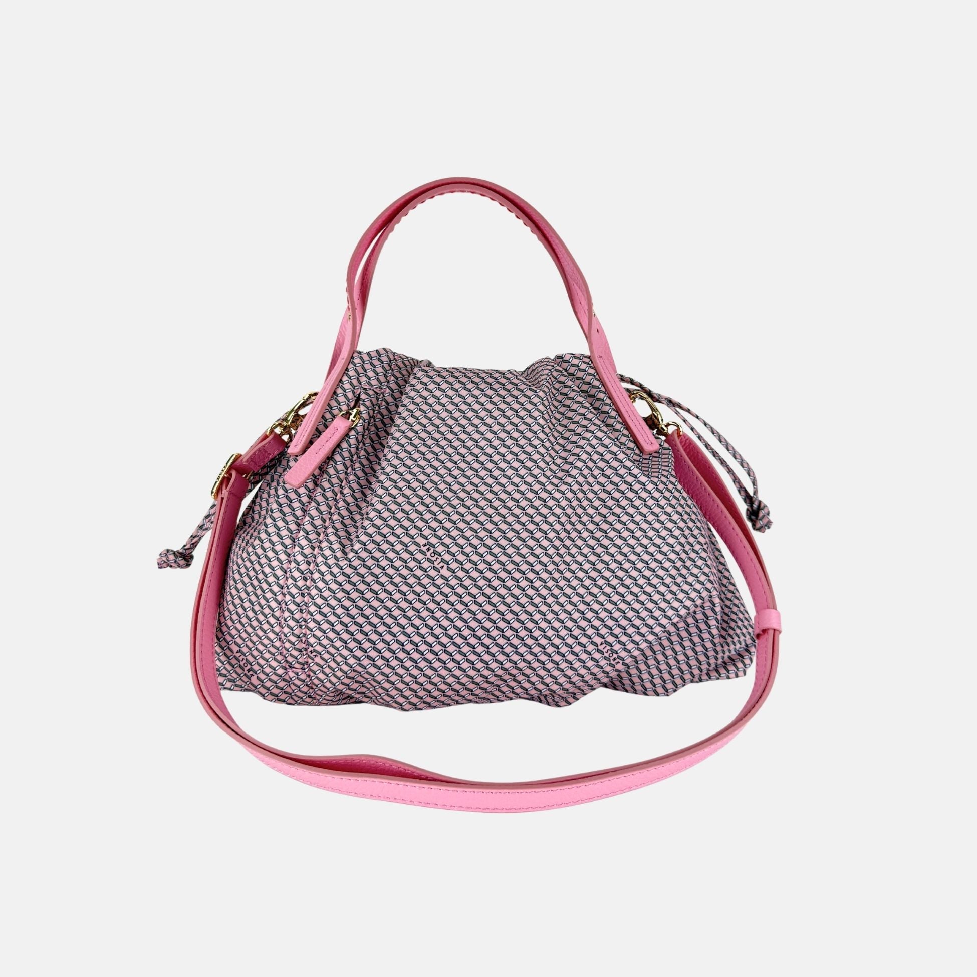 PLINIO Drawstring Tote with Crossbody Strap in Orchid - Big Bag NY