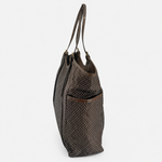 PLINIO Large Zipper Tote Bag with Side Pockets - Big Bag NY