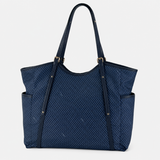 PLINIO Large Zipper Tote Bag with Side Pockets - Big Bag NY