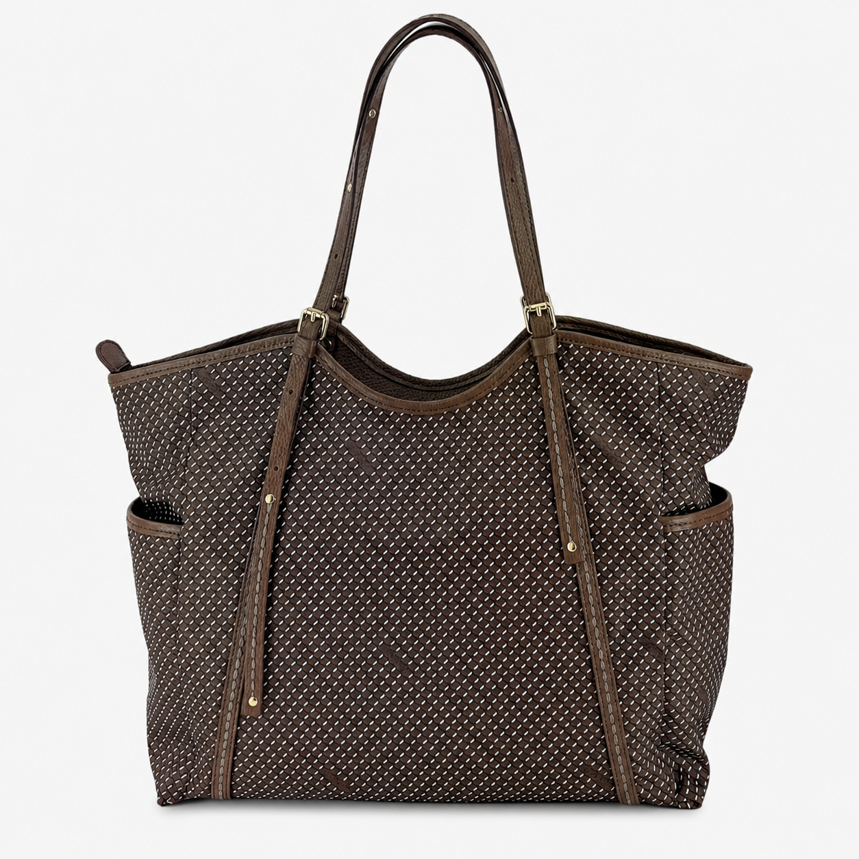 PLINIO Large Zipper Tote Bag with Side Pockets - Big Bag NY