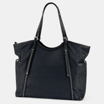 PLINIO Large Zipper Tote Bag with Side Pockets - Big Bag NY