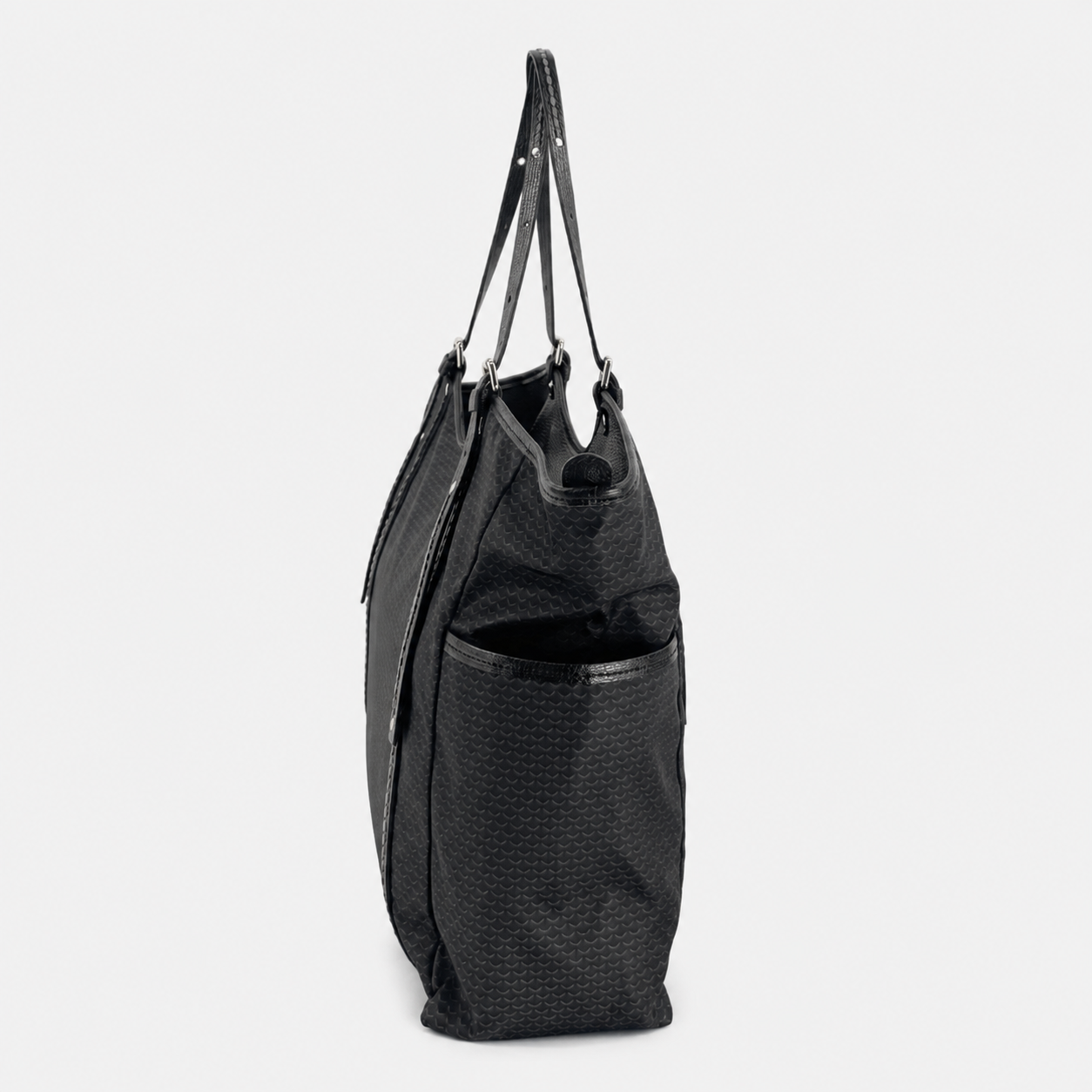 PLINIO Large Zipper Tote Bag with Side Pockets - Big Bag NY