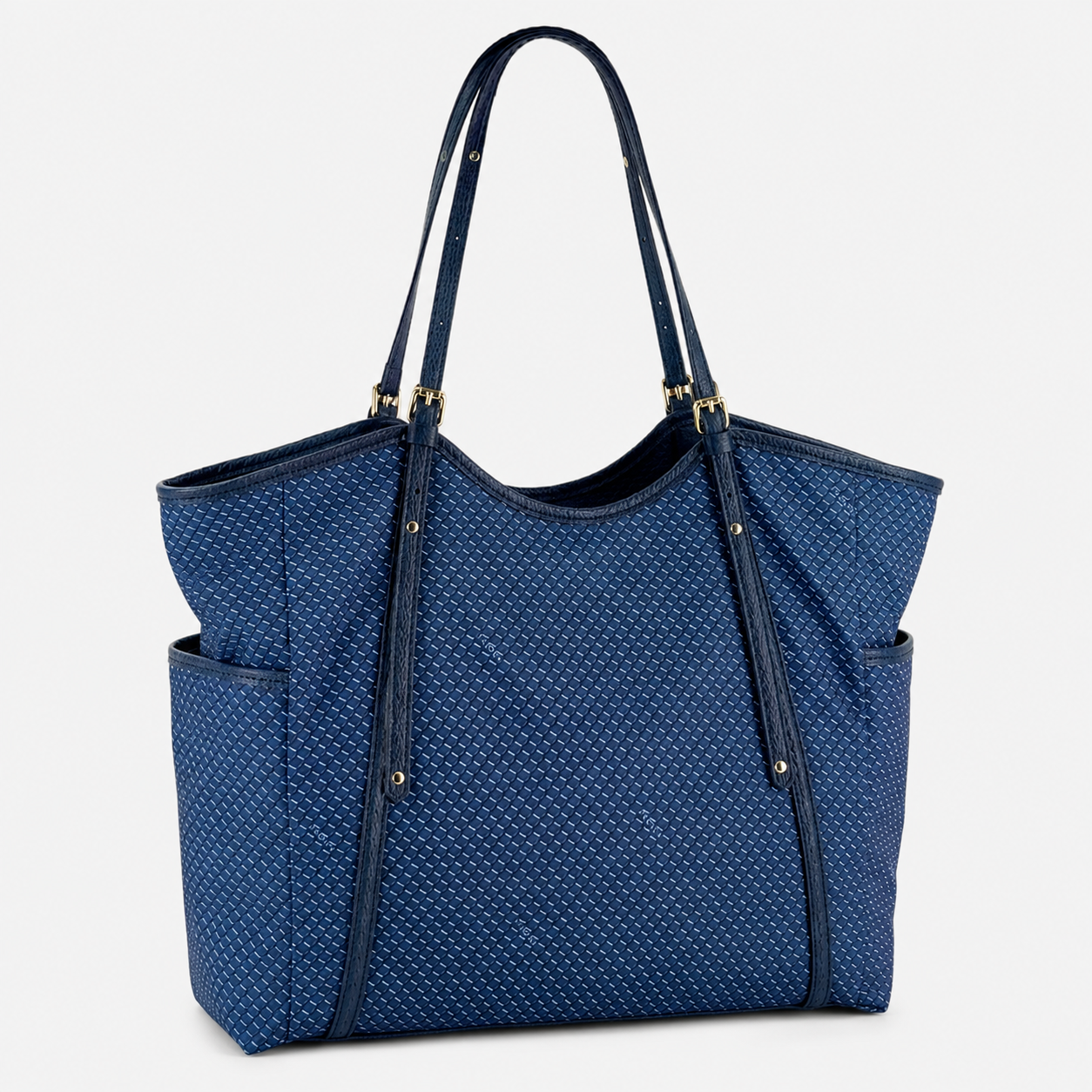 PLINIO Large Zipper Tote Bag with Side Pockets - Big Bag NY