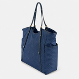 PLINIO Large Zipper Tote Bag with Side Pockets - Big Bag NY