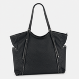 PLINIO Large Zipper Tote Bag with Side Pockets - Big Bag NY