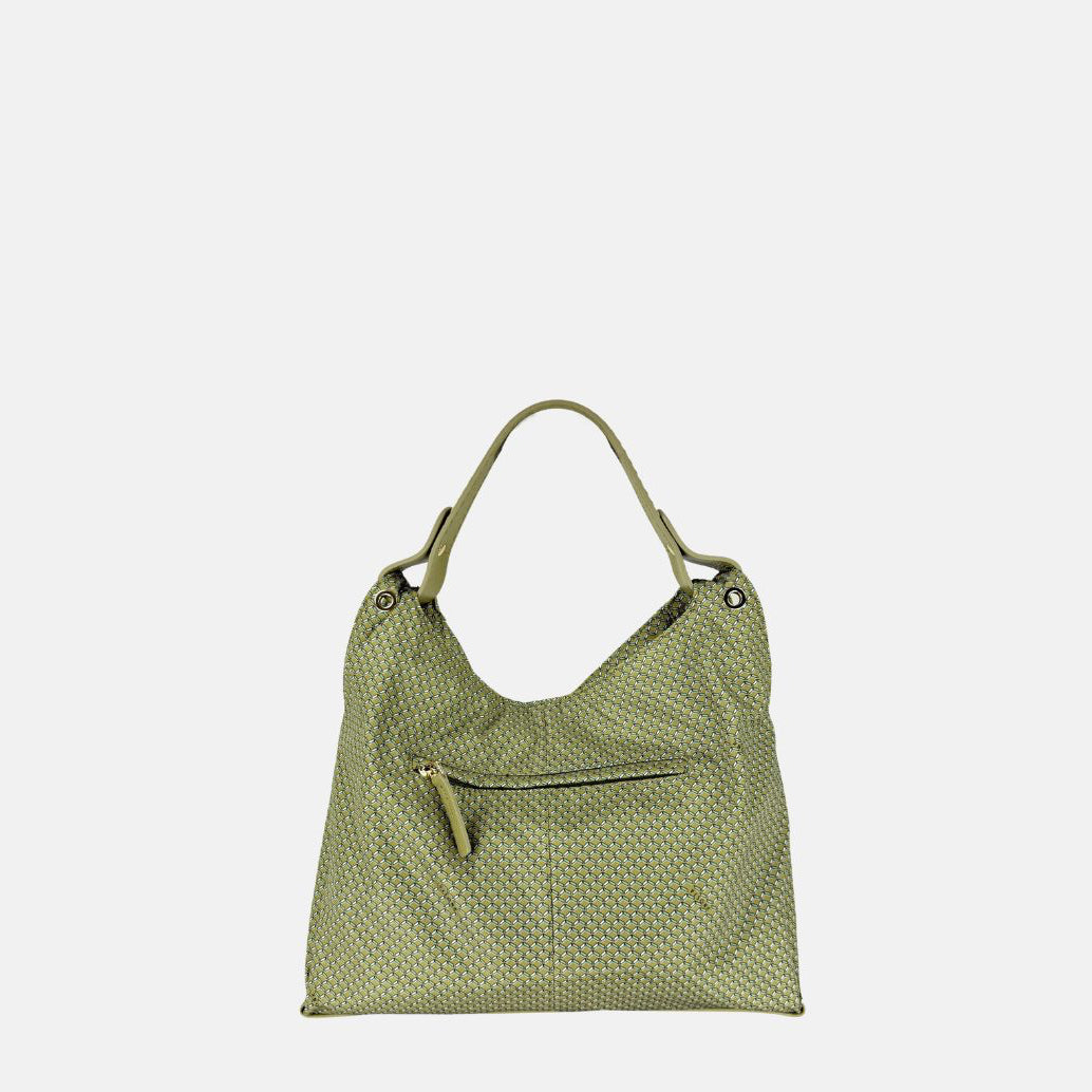 PLINIO Medium Triangle Shoulder Bag in Vert - Big Bag NY