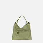 PLINIO Medium Triangle Shoulder Bag in Vert - Big Bag NY