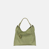 PLINIO Medium Triangle Shoulder Bag in Vert - Big Bag NY