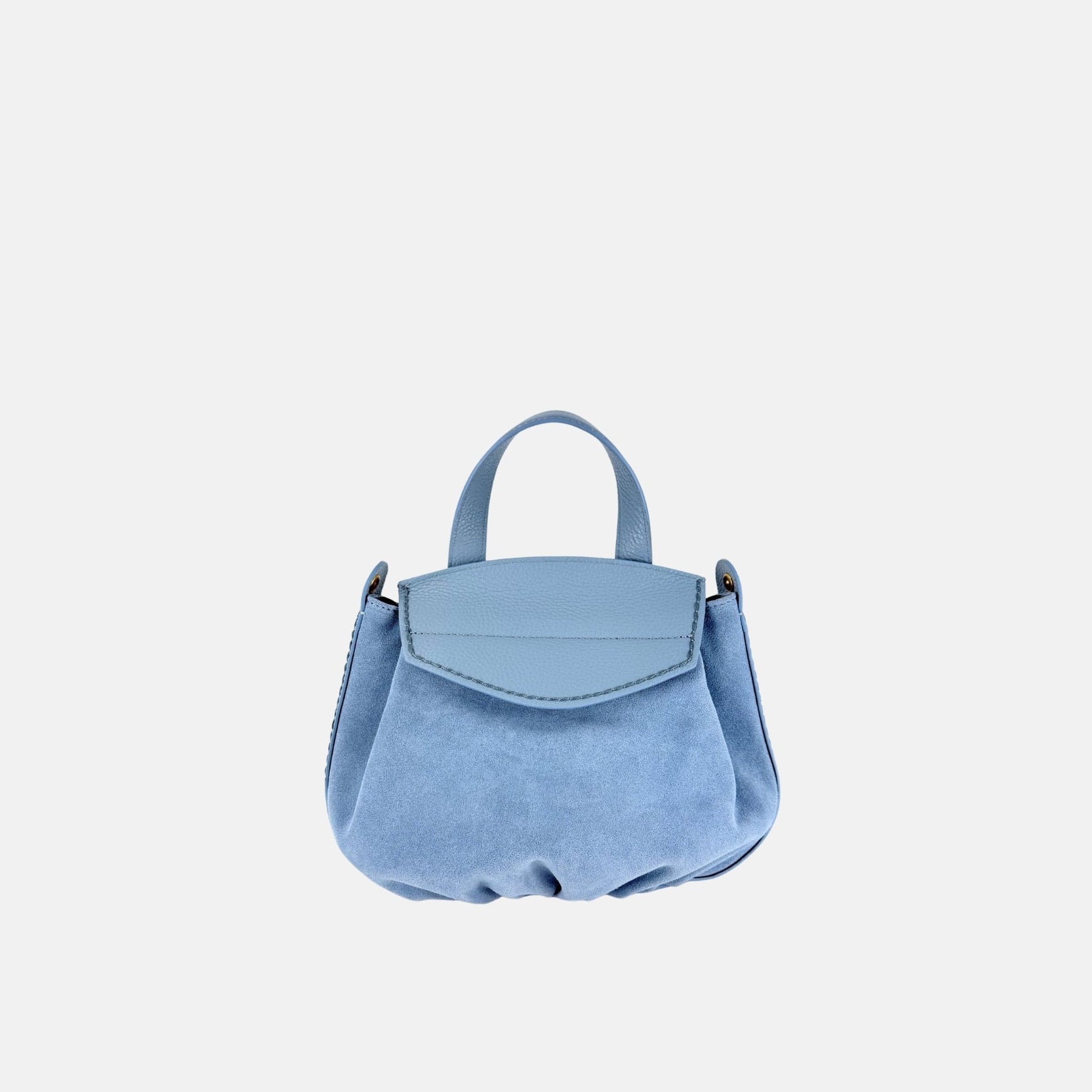 PLINIO VISONA Small City Handbag in Sky Blue - Big Bag NY