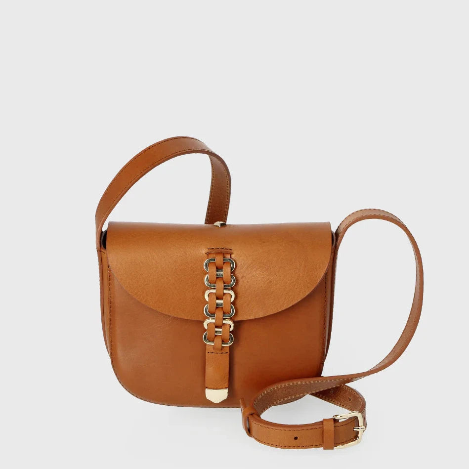 HERBERT Frere Soeur Le Sab June Alba Crossbody Bag in Camel - Big Bag NY