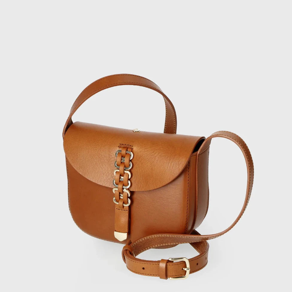HERBERT Frere Soeur Le Sab June Alba Crossbody Bag in Camel - Big Bag NY