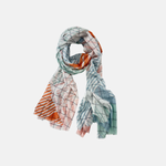 Ma Poesie Pastel Grid Cotton Scarf - Big Bag NY