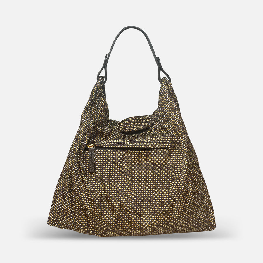 PLINIO by Visona Large Triangle Shoulder Bag Nero - Big Bag NY