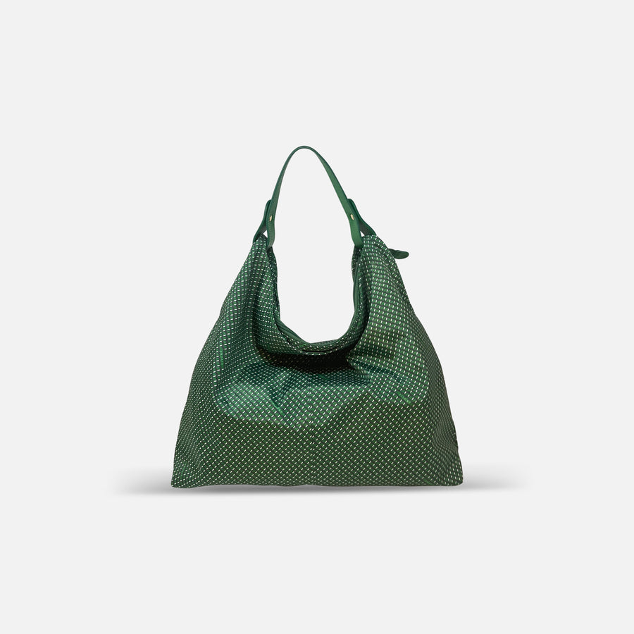 PLINIO by Visona Large Triangle Shoulder Bag Smeraldo - Big Bag NY