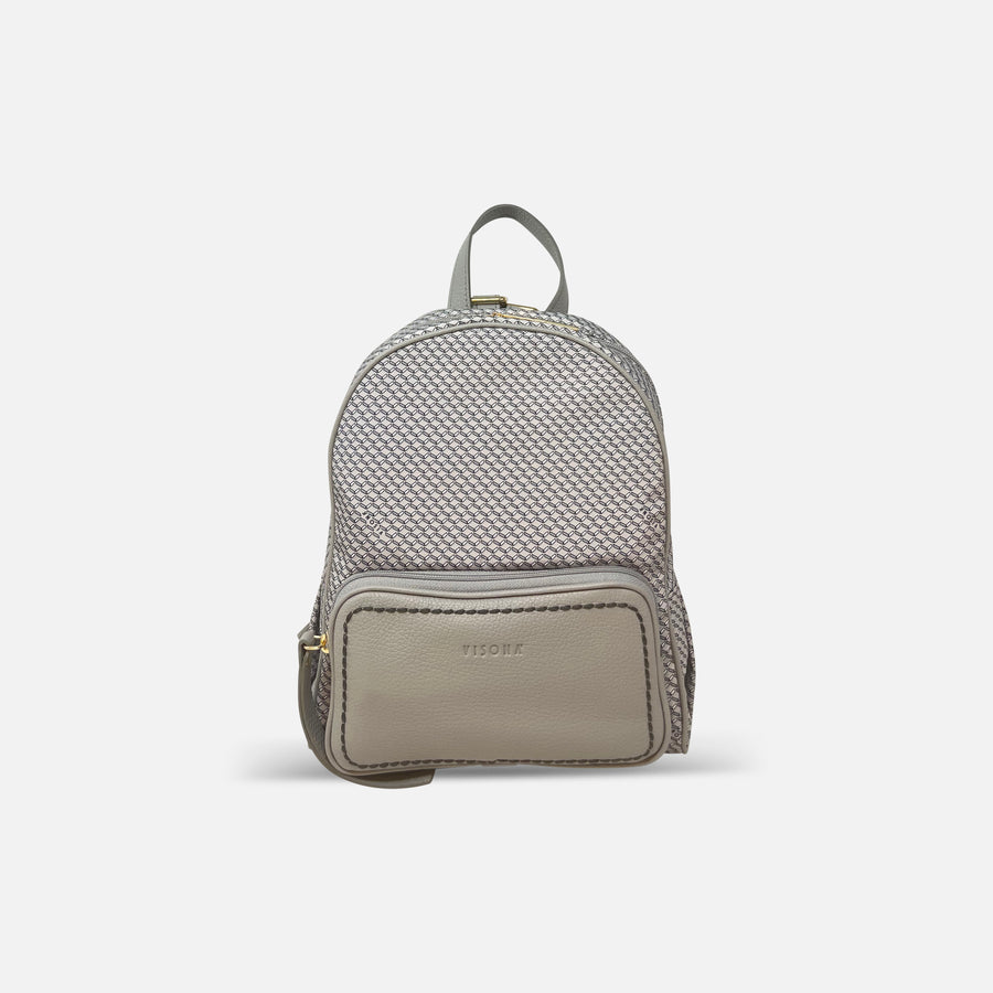 PLINIO by Visona Medium Backpack Perla - Big Bag NY