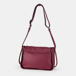 Plinio Visona AIDA Small Leather Flap Crossbody in Chianti - Big Bag NY