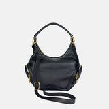 Plinio Visona CALLE Medium  Hobo Bag with side Pockets Black Nero - Big Bag NY 2