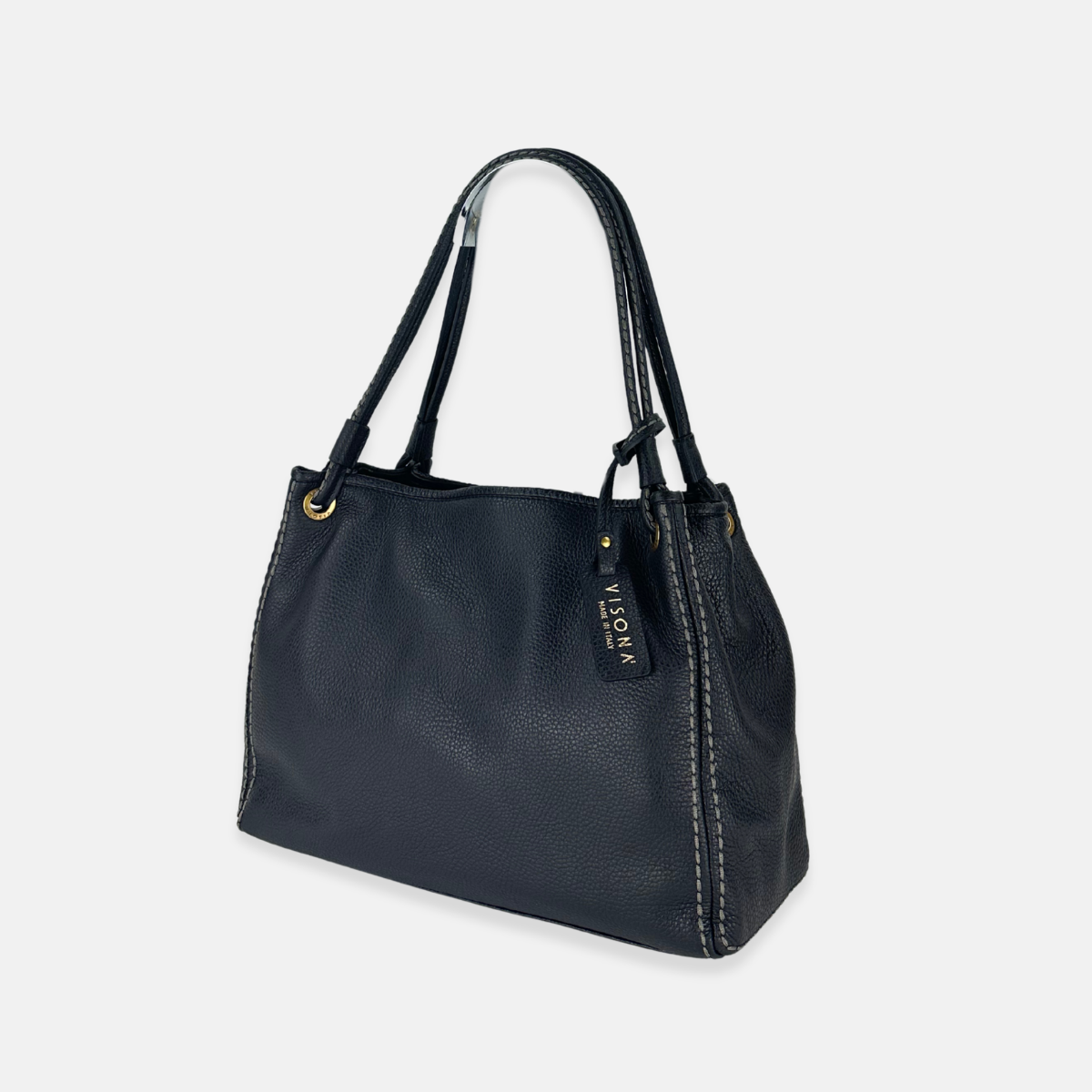 Plinio Visona Jessica Medium Soft Leather Tote Bag - Big Bag NY