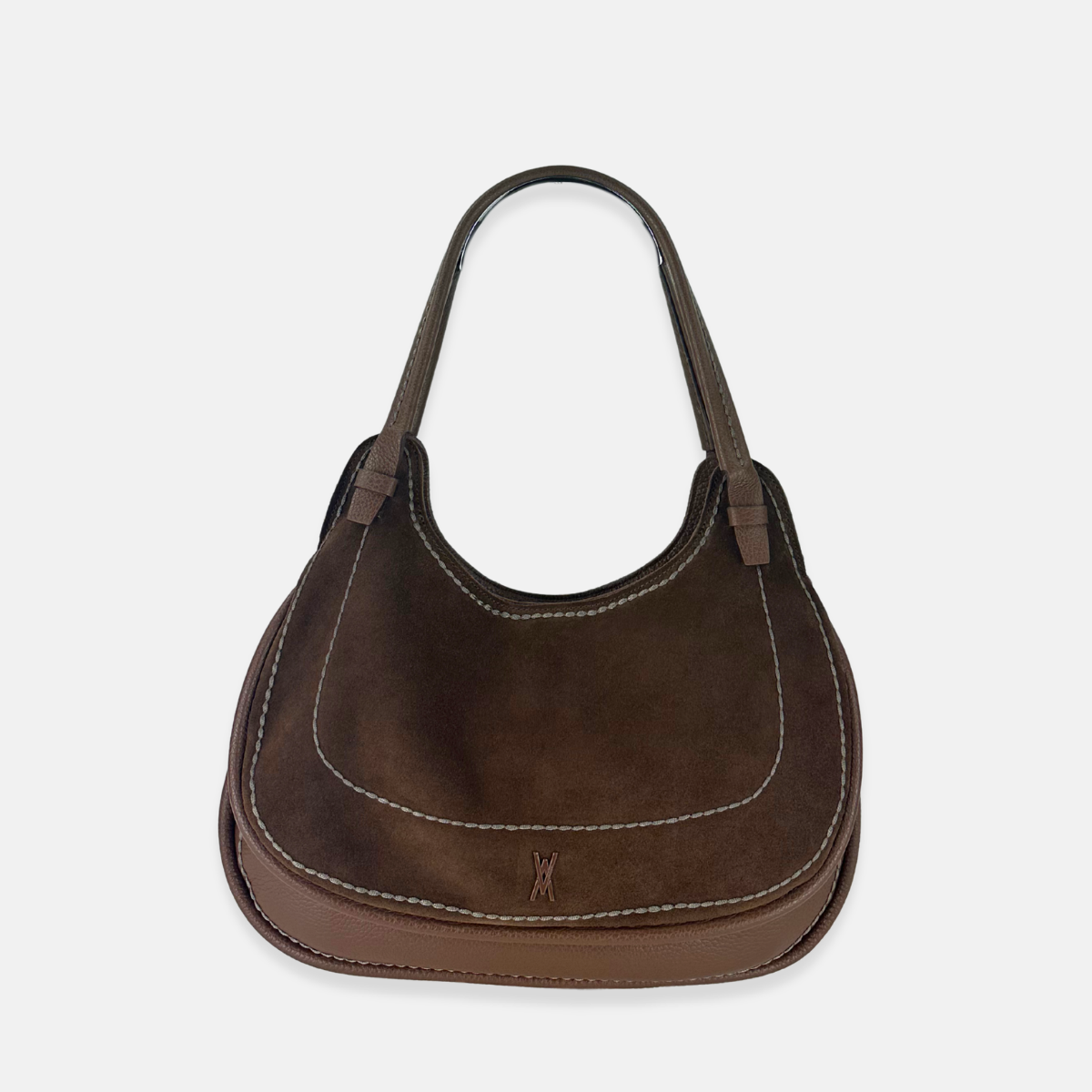 Plinio Visona LUNA Medium Soft Leather and Suede Flap Hobo Bag - Big Bag NY
