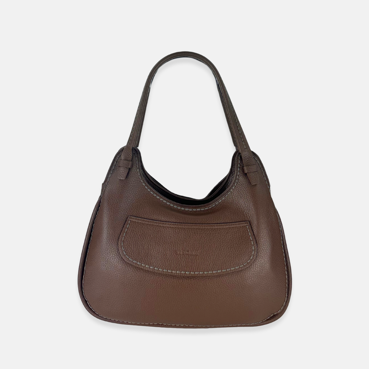 Plinio Visona LUNA Medium Soft Leather and Suede Flap Hobo Bag - Big Bag NY
