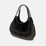 Plinio Visona LUNA Medium Soft Leather and Suede Flap Hobo Bag - Big Bag NY