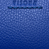 Plinio Visona Leather Glasses Case Envelope Clutch Energia Blue - Big Bag NY