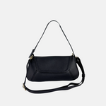 Plinio Visona MARGOT Baguette Flap shoulder Bag Black- Big Bag NY