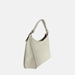 Plinio Visona Queen Braided Top Handle Medium Shoulder Bag in Beige - Big Bag NY