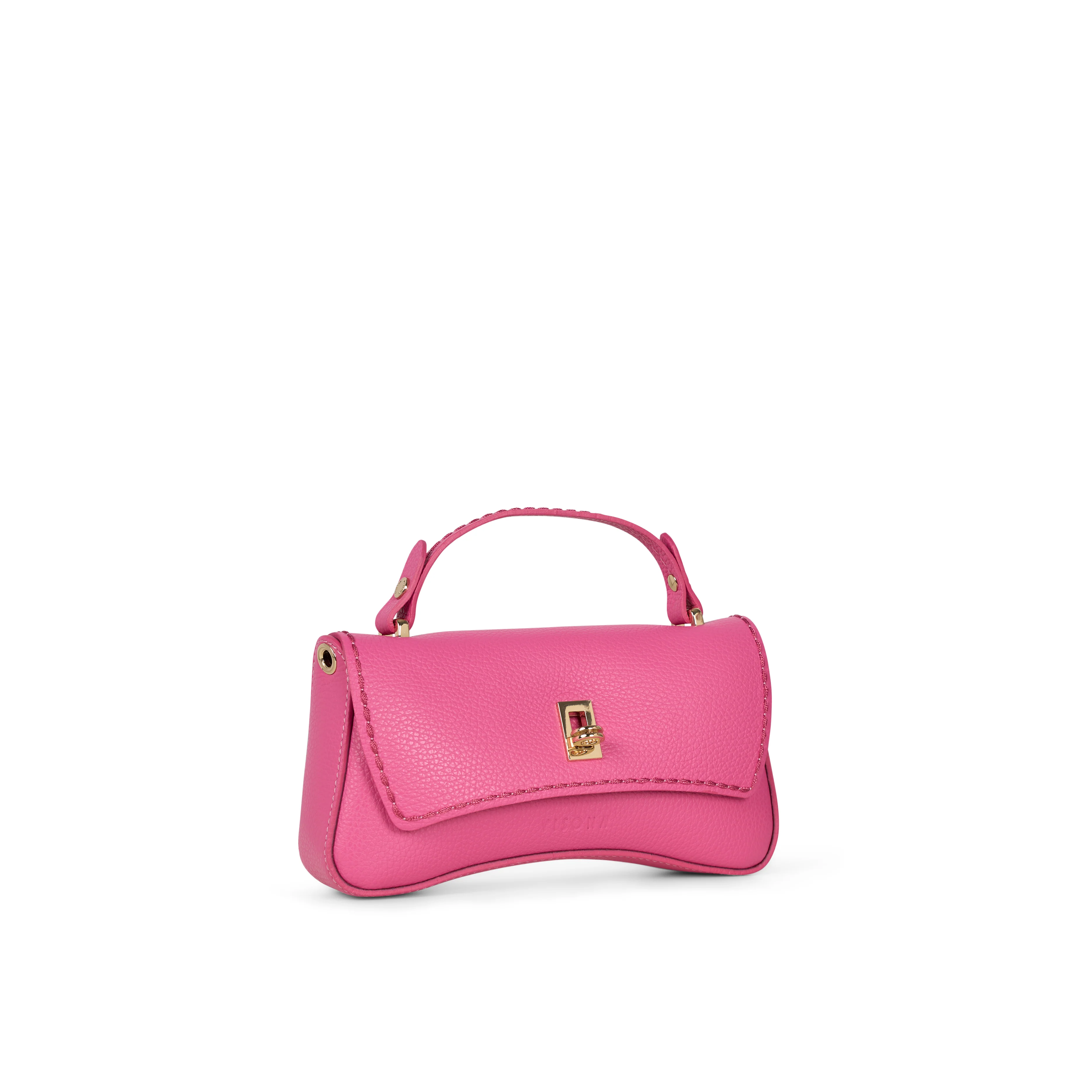 Plinio Visona Mini Bag Siena Turnlock Crossbody Bag Magenta - Big Bag NY