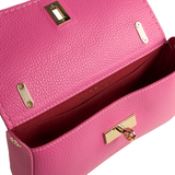 Plinio Visona Mini Bag Siena Turnlock Crossbody Bag Magenta - Big Bag NY 