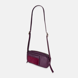 Plinio Visona Mini Baguette Shoulder and Crossbody Bag in Bordeaux - Big Bag NY